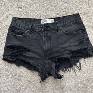 Abercrombie black shorts